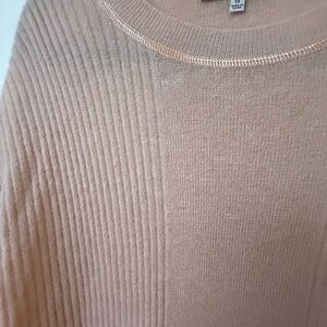 Madewell Ribbed Crew Neck Sweater - Soft Pink